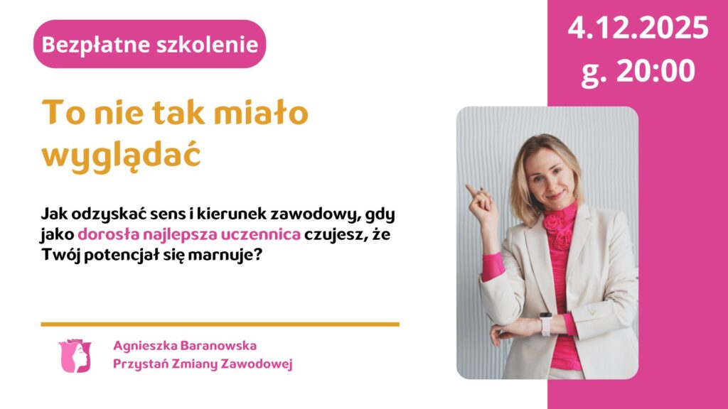 szkolenie bezpłatne dla najlepszych uczennic niewykorzystujących swojego potencjału